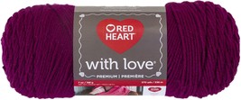 Red Heart With Love Yarn-Boysenberry E400-1907 - £17.32 GBP