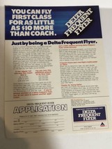 1983 Delta Airlines Frequent Flyer Vintage Print Ad pa28 - $8.90