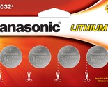 Panasonic CR2032 3.0 Volt Long Lasting Lithium Coin Cell Batteries in Ch... - £5.16 GBP