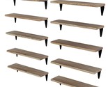 Arras Wood Floating Shelves For Wall Storage, 17&quot;X4.5&quot; Small Bookshelf S... - $92.99