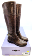 Marc Fisher Aysha Round Toe Knee High Boots Brown Multi Leather US 5.5M - £34.52 GBP