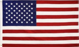 American USA Nylon Embroidered Flag - 5x8 ft - £70.78 GBP
