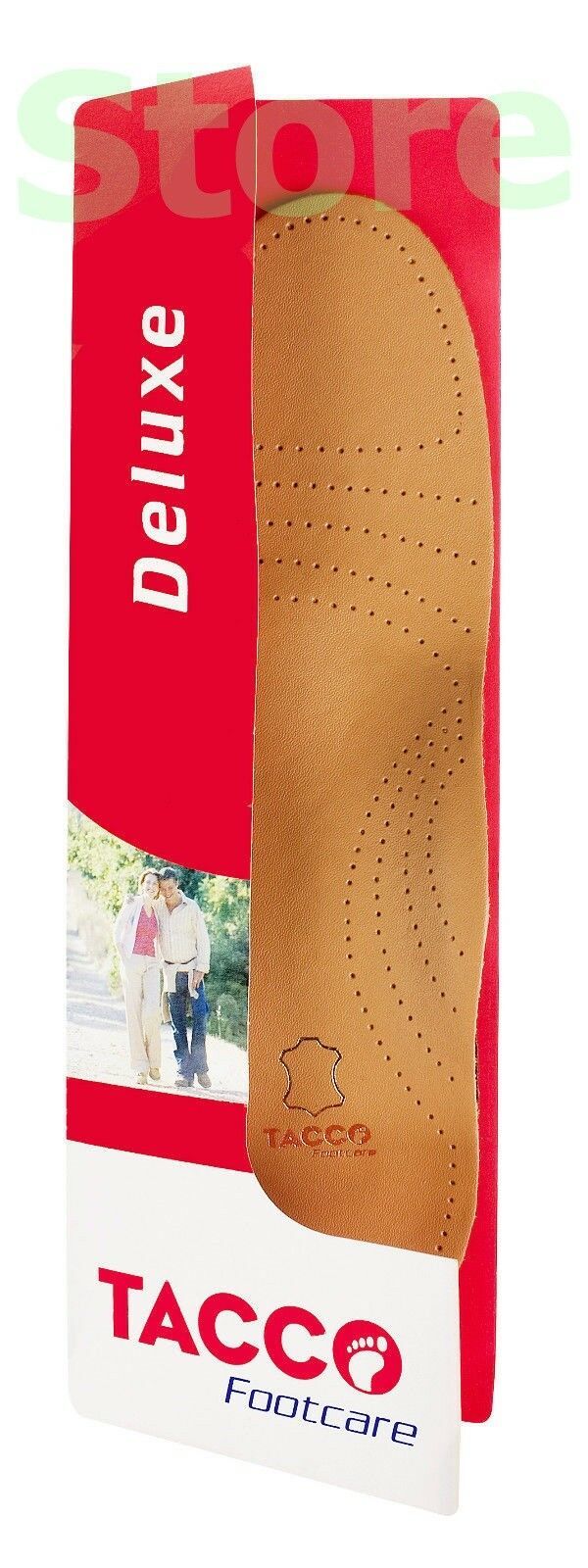 Men's TACCO Deluxe Orthotic Arch Support Insole Leather Shoe Insoles Inserts