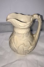 Bennington Metropolitan Museum Of Art Pottery White Pitcher 36 Oz Bisque - £27.58 GBP