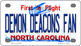 Demon Deacons Fan North Carolina Novelty Mini Metal License Plate Tag - $284.59 MXN