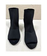 Eileen Fisher Margate Open Toe Block Heel Bootie Pull On Comfort Casual ... - $82.45