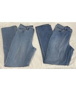 Lee Classic Fit Straight Leg Jeans Womens 8 Blue Denim Med Wash Stretch ... - $357.34 MXN