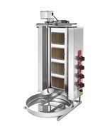 4 Burner GAS Shawarma Broiler Machine Vertical Gyro AUTOMATIC ROTATE Don... - £1,323.60 GBP