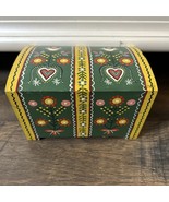 Vintage Polish Poland Painted Wooden Trinket Box Highlander Folk Art 70’... - $27.09 CAD