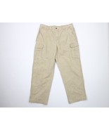 Vintage LL Bean Mens 34x28 Distressed Stonewashed Cargo Pants Trousers B... - $68.42 CAD