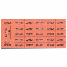 Auction Tickets - 500 Sheets - Orange - $27.70