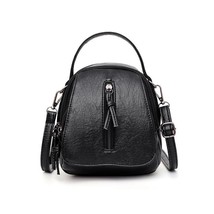 Vintage Soft Leather Shoulder Bags for Women Large Capacity Female Handbag Doubl - £34.28 GBP