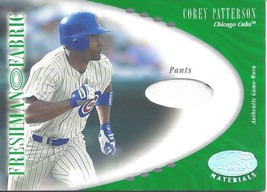 2001 Leaf Certified Materials Corey Patterson 157 Cubs 080/200 - £3.93 GBP