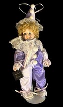 Birthday Betsy Clown Porcelain Doll With Stand Hand Painted House of Llo... - £14.60 GBP