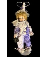 Birthday Betsy Clown Porcelain Doll With Stand Hand Painted House of Llo... - £14.70 GBP
