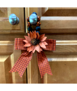 Fall Door Knob Hanger Decor Beads Ribbon Flower Kitchen Bedroom Hallway ... - $11.63