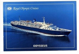 Royal Olympic Cruises Advertising Postcard ODYSSEUS  Greek Flag Ship - £9.35 GBP