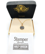 VintageNIB Harley Davidson Black Hills Gold Bar & Shield and Necklace by Stamper - €88,92 EUR