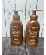 (2) L&#39;oreal Sublime Bronze Self-Tanning Milk 5.5oz New Hydrating Gradual... - £39.90 GBP