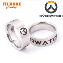 Classic / Trendy Stainless Steel Overwatch Theme Ring - Unisex, Gaming, Cosplay - £13.79 GBP