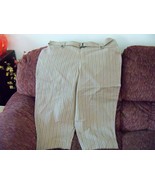 White Stag Vallejo Tan W/ Brown Stripes Capri&#39;s Size 18W NEW - $25.65