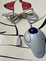 Kensington Orbit USB TrackBall Mouse Model 64226 For PC &amp; MAC W/ PS2 Ada... - £20.87 GBP