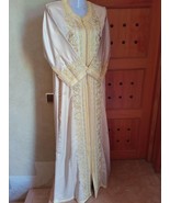 vintage Luxury Embroidered Moroccan Kaftan with Gold, Evening Gown Beadi... - £212.60 GBP