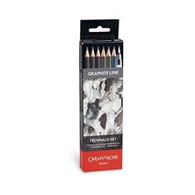 Technalo Set, 6 water-soluble black &amp; graphite pencils + 1 water brush  - $60.00