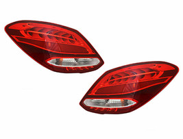 Fits Mercedes C Class 2015-2018 C300 C350 Led Taillights Tail Lights Lamps Pair - £367.98 GBP