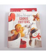 NEW Sur La Table Mug Hugger Cookie Cutters Christmas Gingerbread man Sno... - $30.00
