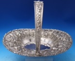 Repousse by Jenkins and Jenkins Sterling Silver Basket w/Swirling Handle... - $1,246.41