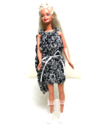 1966 Mattel Barbie 11 1/2&quot; Doll Bendable Knees Blond Crimped Hair Handma... - £14.78 GBP