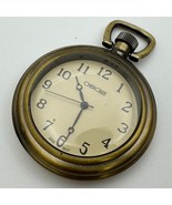 VTG Cherokee Pocket Watch Men Bronze Finish Open Face Japan Quartz New B... - $534.40 MXN