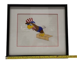 Original Animation Cel &quot;Sam The Olympic Eagle&quot; 1984 Olympics Mascot Disney - £210.85 GBP