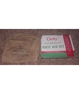 Vintage Curity Automobile First Aid Kit Bauer &amp; Black  Contents and Bag - £33.90 GBP