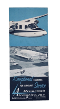 Vtg Minnesota Airmotive Inc. Brochure (Facilities for Aircrafts) Pilots ... - £12.78 GBP