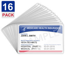 Medicare Card Holder Protector Sleeves Clear PVC For Credit Card Business Card - £11.17 GBP