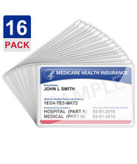 Medicare Card Holder Protector Sleeves Clear PVC For Credit Card Busines... - $265.80 MXN