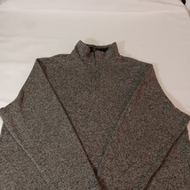 Haggar in Motion Men's 1/4 Zip Long Sleeve Pullover Gray Sweatshirt Size 2X image 10