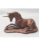 Vintage Hand Carved Unicorn Wooden Animal Figurine By Red Mill MFG - USA... - $16.26 CAD