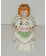 Lenox Shamrock Smiling Red Haired Irish Angel Figurine w/  Gold Accents  - £9.63 GBP
