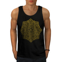 Mandala Art Tee Yoga Yantra Men Tank Top - £10.38 GBP