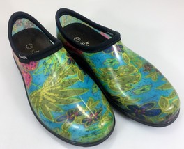 Sloggers 8 Waterproof Rubber Clogs Rain Shoes Multi Color Floral - £22.98 GBP