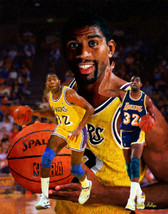 Earvin Magic Johnson LA Lakers Los Angeles NBA Basketball Art 1 8x10-48x36 - £19.54 GBP+
