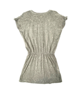 VANS Off the Wall Cap Sleeve Mini Dress Womens size Medium Gray Waisted ... - £17.95 GBP