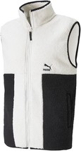 Puma 531708 CLSX Sherpa Gilet Vest Off-White / Black ( XL ) - $133.62