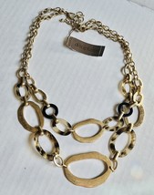 Carolee New York Double Tier Gold Tone Animal Print Necklace NWT - $24.70