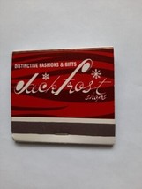 Vtg 30-Strike Matchbook Winter Cover Jack Frost Shops Fullbook Memorabilia  - £8.34 GBP