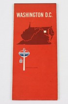 VINTAGE Circa 1960s American Gas Oil Amoco Map Washington DC - $12.86