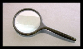 Large Magnifier 2x Curved Handle, 4&quot; - £9.30 GBP